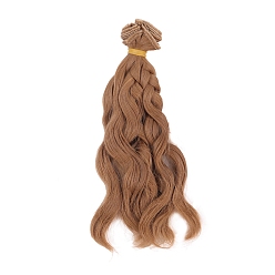 Camel Plastic Long Curly Hair Doll Wig Hair, for DIY Girls BJD Makings Accessories, Camel, 1000x150mm