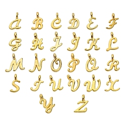 Золотой Сплавочные подвески тибетского стиля, Письмо ~ Z, золотые, 9.5~12.5x5~10.5x1.5 мм, отверстие : 1.8 мм, о 26 шт / комплект