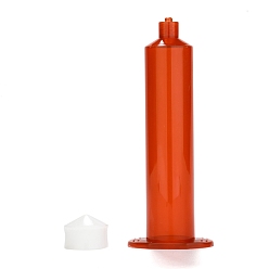 Coral Plastic Dispensing Syringes, with Piston, Coral, 118x45x29mm, Hole: 2mm, Piston: 23x17mm, Capacity: 30ml(1.02 fl. oz)