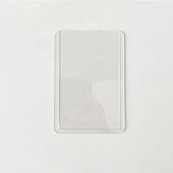 Clear Top Loader PVC Plastic Card Sleeves, Vertical Protective Sleeves Holder, Name Cards Holder, Rectangle, Clear, 101x72mm