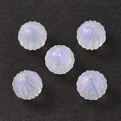 Clair Perles acryliques transparentes, poudre de scintillement, ronde, clair, 15mm, Trou: 1.5mm, environ490 pcs / 500 g