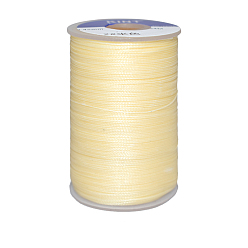 Bisque Waxed Polyester Cord, 6-Ply, Bisque, 0.55mm, about 38.27 yards(35m)/roll