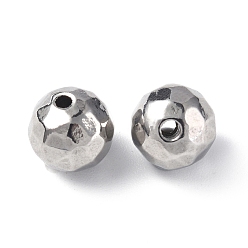 Stainless Steel Color 201 Stainless Steel Beads, Round, Stainless Steel Color, 8mm, Hole: 1mm
