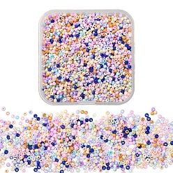 Mixed Color 13/0 Glass Seed Beads, Ceylon, Round Hole, Round, Mixed Color, 2~2.3x1.5mm, Hole: 0.8mm, about 1714pc, 40~48g/box