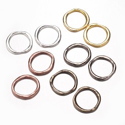 Mixed Color Alloy Linking Rings, Ring, Cadmium Free & Lead Free, Mixed Color, 23x21x2.5mm, Hole: 17x17mm
