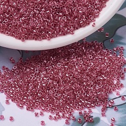 (DB0914) Sparkling Rose Lined Crystal MIYUKI Delica Beads, Cylinder, Japanese Seed Beads, 11/0, (DB0914) Sparkling Rose Lined Crystal, 1.3x1.6mm, Hole: 0.8mm, about 10000pcs/bag, 50g/bag