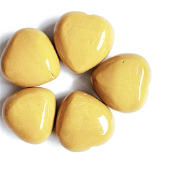 Mokaite Pierres de guérison naturelles mookaïte, coeur amour pierres, pierres de poche pour l'équilibrage du reiki, 15x15x10mm