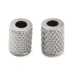 Stainless Steel Color 316 Stainless Steel Beads, Column, Stainless Steel Color, 8x6mm, Hole: 1.2mm