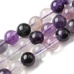 Fluorite Natural Fluorite Beads Strands, Round, 4.5~5mm, Hole: 1mm, about 90~91pcs/strand, 14.88~15.04''(37.8~38.2cm)