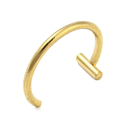 Doré  Placage ionique (ip) 304 anneaux à lèvres en acier inoxydable bijoux de perçage, bijoux de corps de clous de nez, or, 10x12.5mm