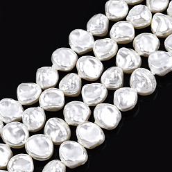 Ivoire Perles en plastique imitation abs, nuggets, blanc crème, 7~7.5x7x5mm, Trou: 0.7mm, Environ 58 pcs/chapelet, 15.35 pouce (39 cm)