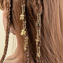 Angel & Fairy Сплав дреды бусины, плетение подвески для волос украшения зажимы, узор ангела, 10 мм, 6 шт / комплект