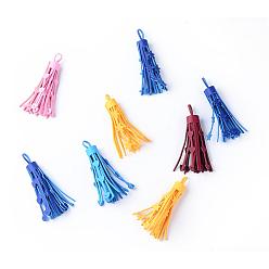 Mixed Color Multifunction Imitation Leather Tassel Pendant Decorations, Mix Style, Mixed Color, 87~90x14.5~15.5mm, Hole: 15x6mm