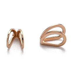 Rose Gold 304 Stainless Steel Pendant Bails, Teardrop, Rose Gold, 5.5x4x3mm, Hole: 2.5x3mm