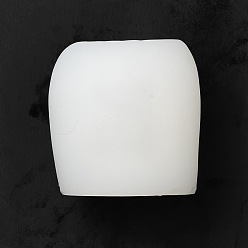 Blanc 3d moules en silicone pour bougie bricolage pomme de pin, pour la fabrication de bougies parfumées, blanc, 6.8x7.1 cm, Diamètre intérieur: 4x6.6 cm