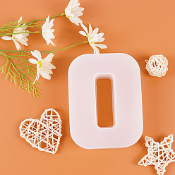 Letter O DIY Silicone Molds, Fondant Molds, Resin Casting Molds, for Chocolate, Candy, UV Resin, Epoxy Resin Craft Making, Letter.O, 162x122x36mm