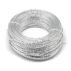 Silver Aluminum Wire, Bendable Metal Craft Wire, Flat Craft Wire, Bezel Strip Wire for Cabochons Jewelry Making, Silver, 5x1mm, about 32.8 Feet(10m)/roll