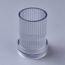 Clear Plastic Candle Cups, Candle Molds, for Candle Making Tools, Column, Clear, 8.6mm