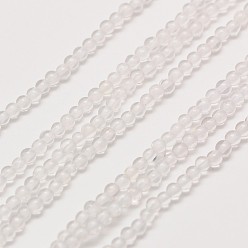 Quartz Crystal Grade AA Natural Quartz Crystal Round Beads Strands, Rock Crystal Beads, 2mm, Hole: 0.5mm, about 184pcs/strand, 16 inch