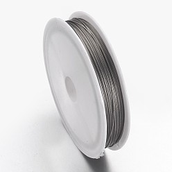 Raw Оригинальный цвет (сырой) хвостовой провод, нержавеющая сталь с нейлоновым покрытием, сырой, 0.5 мм, около 114.82 футов (35 м) / рулон
