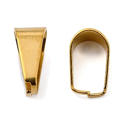Золотой Ионное покрытие (ip) 304 защелка из нержавеющей стали на дужках, золотые, 10x5x0.5 мм