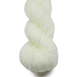 Snow Acrylic Fiber Yarn, for Weaving, Knitting & Crochet, Snow, 2~3mm