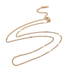 Oro 304 de acero inoxidable collares de cadena figaro, dorado, 17.72 pulgada (45 cm)