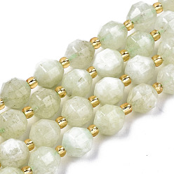 Ligamaza Hebras de perlas de dolomita natural, facetados, teñido, rondo, mielada, 8x8 mm, agujero: 1.2 mm, sobre 33 unidades / cadena, 15.16 pulgada ~ 15.35 pulgada (38.5 cm ~ 39 cm)