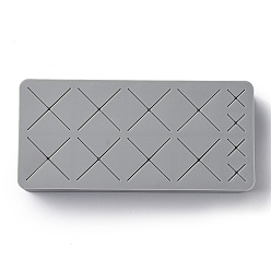 Серый Ящик для хранения силикона макияжа, для губной помады лак для ногтей, кисти, карандаш для бровей, тушь и т. д., прямоугольные, серые, 133x62x24 мм