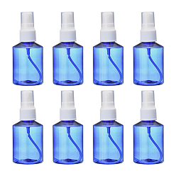 Bleu Flacons vaporisateurs en plastique pour animaux de compagnie rechargeables de 50 ml, bouteilles de pompe vides pour liquide, bleu, 4.2x10 cm, capacité: 50 ml (1.69 fl. oz)