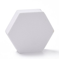Белый Реквизит для фотосъемки из пеноматериала eva, 3d геометрические фоны съемки, подставка для ювелирных изделий, шестиугольник, белые, 79x89x20 мм