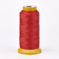 Red Polyester Thread, for Custom Woven Jewelry Making, Red, 0.5mm, about 480m/roll