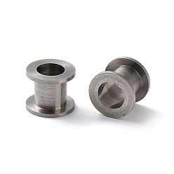 Stainless Steel Color 303 Stainless Steel Beads, Column, Stainless Steel Color, 6x5mm, Hole: 3.5mm