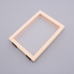 BurlyWood Wooden Paper Making, Papermaking Mould Frame, Screen Tools, for DIY Paper Craft, BurlyWood, 18x12.7x2.3cm