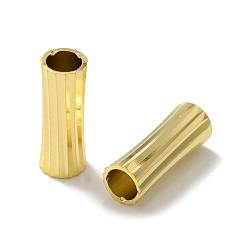 Chapado en Oro Real de 24K Perlas de tubo de latón, sin plomo y el cadmio, tubo, real 24 k chapado en oro, 11x4 mm, agujero: 3 mm