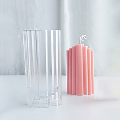 Прозрачный Пластиковые трапециевидные формы для свечей своими руками, формы для изготовления свечей, для литья смолы эпоксидная форма, прозрачные, 6.6x4.4x13.5 см