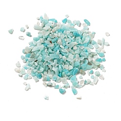 Amazonite Natural Amazonite Beads, No-hole/Undrilled, Chip, 1~13x1~9x0.5~6mm, about 21000pcs/1000g