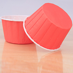 Light Coral Cupcake Paper Baking Cups, Greaseproof Muffin Liners Holders Baking Wrappers, Light Coral, 68x39mm, about 50pcs/set