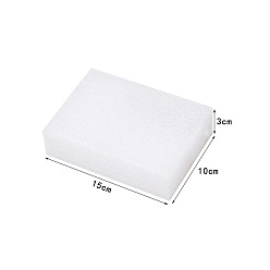 White Rectangle Needle Felting Foam Pad, for Needle Felting Supplies, Craft Tools, Needle Felting Base, White, 150x100x30mm
