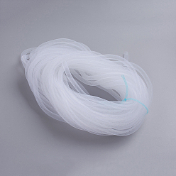 Blanco Cordón de hilo de rosca neto plástico, blanco, 8 mm, 30 yardas
