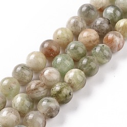 Autres Quartzs Perles naturelles de quartz brins, ronde, 10mm, Trou: 1mm, Environ 40~41 pcs/chapelet, 15.47'' (39.3 cm)