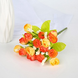 Rouge Fleur artificielle d'eucalyptus en plastique, pour la fête de mariage décoration de la maison accessoires de mariage, rouge, 240mm