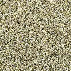 (PF558) PermaFinish Silver Metallic Cuentas de semillas redondas toho, granos de la semilla japonés, (pf 558) permafinish plateado metalizado, 15/0, 1.5 mm, agujero: 0.7 mm, Sobre 15000 unidades / 50 g