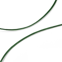 Verde Oscuro Hilo elástico con cuentas elásticas fuertes, cuerda de cristal elástica plana, verde oscuro, 0.8 mm, aproximadamente 10.93 yardas (10 m) / rollo