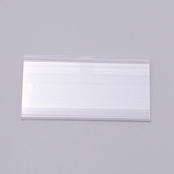 Clear PVC Commodity Label Display, Supermarket, Bakery, Cafe Price Tag, Clear, 1-5/8x3-1/8x1/4 inch(4.2x8x0.75cm)