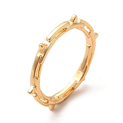Doré  304 anneau géométrique en acier inoxydable, bague en forme de collier à pointes, or, 2mm, diamètre intérieur: 14 mm