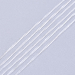Прозрачный Круглая эластичная кристаллическая нить, эластичная нить браслета, прозрачные, 0.8 мм, около 131.23 ярдов (120 м) / рулон
