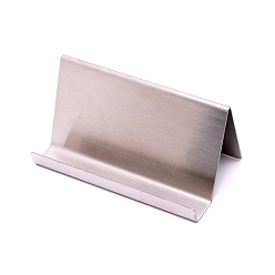 Couleur Acier Inoxydable Cadre de carte de visite en acier inoxydable, couleur inox, 1-3/4x3-1/2x2 pouce (4.5x9x5 cm)