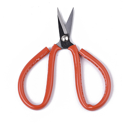 Red 45# Steel Scissors, Sewing Scissors, with Plastic Handle, Red, 143x85x8mm