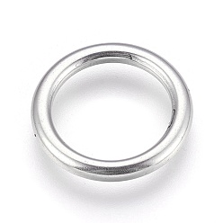 Stainless Steel Color 304 Stainless Steel Linking Rings, Ring, Stainless Steel Color, 17x2mm